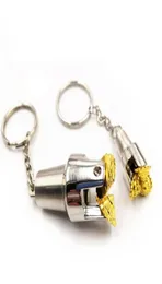 Key Chain Oilfield Tricone Three Cone Rotary Drill Bit Pendant Oil Well Oilfield Jewelry Gift Souvenirs Keychain Pendant 2202281609657