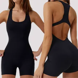 Lu Yoga Bodysuit Выровняйте комбинезон Ization Женщины девушки с одной частью для похудения эластичная комбинезон