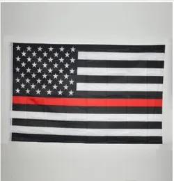 90150 cm Blueline USA Police Flaggen 5 Styles 3x5 Fuß Dünne Blaue Linie USA Flagge Schwarze weiße und blaue amerikanische Flagge mit Messing Grommet1614396