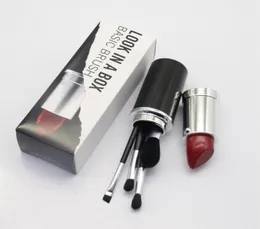 M Brand limited look in a box brand makeup 4Pcs Basic brushes set Big lipstick 4pcs cosmetics Brush set Kit high quality 6475829