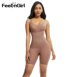 FeelinGirl Women Firm Full Body Shaper Waist Trainer Slimming Tummy Control Underwear Seamless Under Dress Women Corset Fajas CX201552946