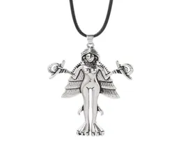 Naszyjniki wiszące Lilith Innana Ishtar Naszyjnik Demon Sigil Lucyferian Satanic Talizman Chocult Amulet Jewelry2696493