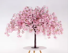 Ny ankomst Cherry Flowers Tree Simulation Fake Peach Wishing Trees For Wedding Party Table Centerpieces Decorations Supplies1950671