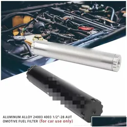 Óleo de carro de filtro de combustível Alumínio de 6 polegadas 1/2-28 ou 5/8-24 1x7 Soent Trap para Napa 4003 Wix Drop Deliver