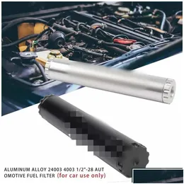 Kraftstofffilterautoöl 6 Zoll Aluminium 1/2-28 oder 5/8-24 1x7 Soent Trap für Napa 4003 Wix Drop Lieferung Mobile Motorräder Teile Automobi ottrw