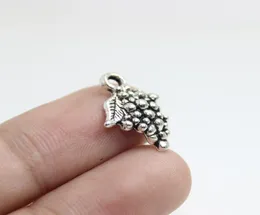 New Arrivals 50pcs 18x12mm mini Grapes Charms Antique silver Tone Grapes Charms Pendant For diy Jewelry6505786