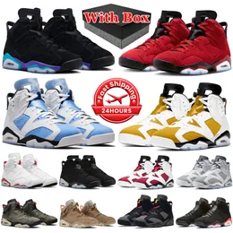 Scarpe da basket da uomo 6s Jumpman 6 UNC Bordeaux Midnight Navy University Blue Infrared Black Cat Mint Foam Carmine Hare Scarpe da ginnastica da uomo Sneakers sportive