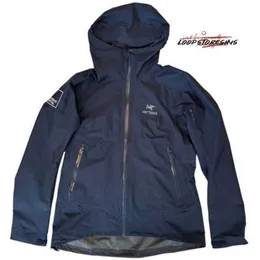 Designers varumärke Windbreaker Hooded Jackets Navy Blue Zeta Full Zip Raincoat Republic Capital