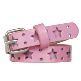 Kawaii Pink Y2K Belt Women Women Jeans Buckle Regolabile multicolore carico a cuore Canta per cinghia con borchie coreane Accessori Y2K 240510