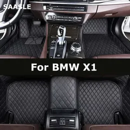 Tapetes de piso tapetes de piso de carro Saasle para BMW X1 E84 F48 Carpets Automóveis Coche Coche Acessorie T240509