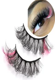 Falsos cílios 7Pairs Women Lashes de beleza Ferramenta de extensão de olho Natural Fluffy 3D Mink colorido colorido dramatic6276833