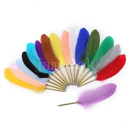 Party Favor Favor Retro Feather Ball Pen do prêmio PRÊMIO PENDO PENHERS NOVEM BALLPON BALLPOT QUILL DE VOLTA PARA ESCOLA DB646