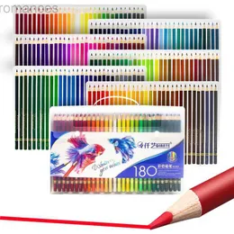 Pencils Kemila 48/180 Professional Color Pencil Set Watercolor Painting Pencil Wood Childrens Pencil d240510