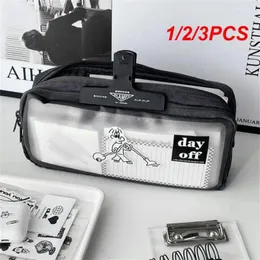 Сумки для хранения 1/2/3PCS Simple Ins Wind Multifunctional Catatiemy Bag Black Mrosted Pen