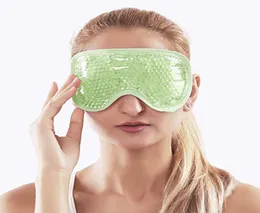 New Gel Eye Mask återanvändbara pärlor för kall terapi lugnande avkopplande skönhet sovande isglasögon3003162