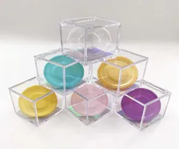 مخصص Clear Cube Eyelashes Box لـ 3D 5D 25mm 27mm Mink Eyelashes Private Logo Packaging Box1866871