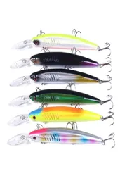 Hengjia New Minnow Crank Bait Fishing Lures 14 5cm 12 7g 6hooks Hard Bait Stick Fishing Lure 50pcs 3カーボンフックCarp釣り2682691804