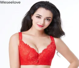 Bras Weseelove Soutien Gorge Femme Bra Plus Größe Frauen drängen Bralette rot verstellbar große Tasse dünne Spitzen Frau x1725873051