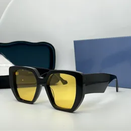 Женские солнцезащитные очки лето 0956 Популярный стиль анти -UV Classic Vintage Plate квадратный ацетат Большой контактные рамы стаканы Whit Box 0956S Модель