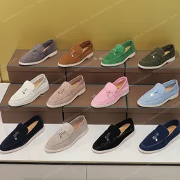 LP Pianas Loafers Женские мужские одежды дизайнер обувь дизайнер роскошные модные мужчины бизнес-кожаная плоская замша кова кова кожа Оксфордс Случайные мокасины ленивые размер обуви 35-45