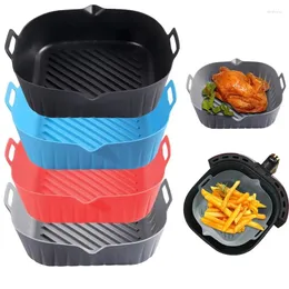 Narzędzia do pieczenia silikonowa wkładka Non-Stock Food Food Firt Tray Air Fryer Form Basket Fryers Piekarnik Akcesoria