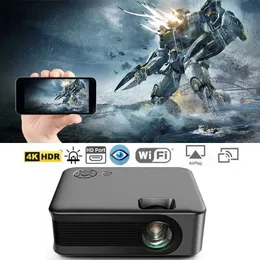 Projectors A30C portable mini projector LED home theater 3D cinema supports 4K 1080P highdefinition video smart TV WIFI wireless synchronous screen smartphone J24