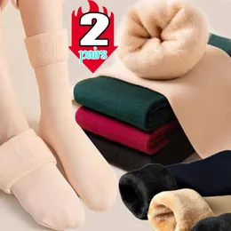 Женщины носки 1/2 шерсти шерстяной кашемир снежный черный кожа бесшовные чулки