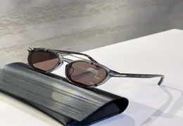Новые мужские дизайнерские солнцезащитные очки женщины элегантность изысканный металлический благородный обычный стиль прозрачный светлый цвет линзы кошачья форма мода Eyeg5639682