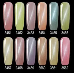 2017 Nowy przybycie Meicharm 12 kolorów Diamond Cateye Poliska do paznokci 15 ml Poliska żelowa UV zanurzona w żel paznokci DHL 50PCSLOT2904452