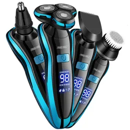 Electric Shavers Electric Shaver Rechargeable Electric Razor Shaving Machine Cleaning Beard Razor for Men Wet and Dry Waterproof Washable ZN1159 230529