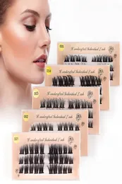 New Segmented Grafted Single Cluster False Eyelashes Natural Dense Three Row Self Grafteds Simulated Eye Lashes9070066