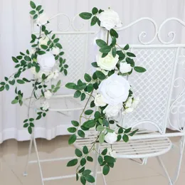 Fiori decorativi Sen Wedding Chair Wedding Back Flower Decoration Birthday Banquet Scene Artificiale