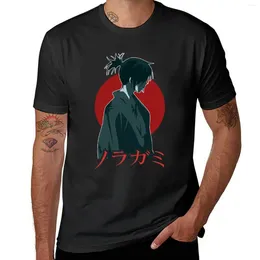 Polos Men Moon Anime Noragami Art Gift for fãs camisetas camiseta menina tamis tampes de verão masculino preto branco