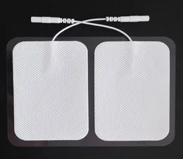TENS Unit Adhesive Electrode Pads With Plug 24Inch35Inch EMS Electric Stimulator Large Pads 2Pcs per Pack1883696