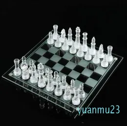 Whole2525cm K9 Glass Chess Medium Wrestling Packaging International Chess Game高品質の国際チェスセットW2359990