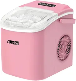 Countertop Ice Maker Machine 6 мин 9 пуля 265 фунтов24 часов портативный w Self -Cleaning Pink |США 240509