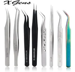 Eyelash Extension Tweezers Volume Lashes Stainless Steel Tweezer Nonmagnetic Eyelashes Tools Professional Makeup Tool6664002