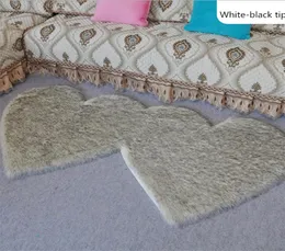 Fabryka Direct Imitation Wool wełniana podwójne serce dywan 45 90 cm salon sypialnia Pluszowa dekoracyjna dywan7689962