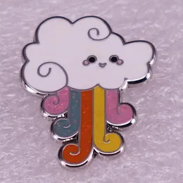 Cute Cloud Rainbow Hard Enamel Pins Collect Funny Metal Cartoon Brooch Backpack Collar Lapel Badges Fashion Jewelry Gifts