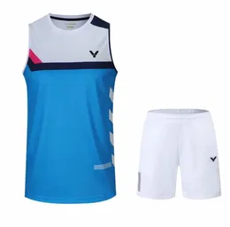 Ny Victor Badminton Suit Men Taipei Badminton Shirts Women Badminton Wear Set Tennis Wear248a9454321