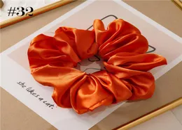 8pcs 665039039 Scrunchies de cabelo de cetim grandes scrunchies frances