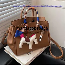 Birkinbag Birkis sacchette Premium Texture Nicchia Nuova autunno 2024 Versatile Ins Messenger Populano borsetta popolare Ayw Kellyty