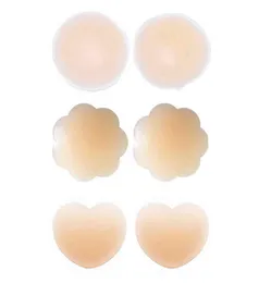 5PC女性乳首ペースト自己接着シリコンニップルカバー目に見えない再利用可能な乳首カバーステッカーブラジャーアクセサリーY2207257809841