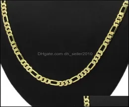 Kedjor 14k gult riktigt fast guld 8mm italiensk länkkedja halsband 24 tum droppleverans 2022 smycken halsband hängen dhh147467476