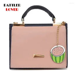 Borse a tracolla Trend Baglie in pelle Donne 2024 Simple Watermelon Pendant Borsa per il tempo libero a doppio lato messaggi late