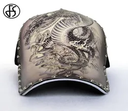 FS 3D Impressão Caps de beisebol de dragão chinês para mulheres com rivet streetwear Men Caps and Hats Hip Hop Cap Snapback Bone 2019 CX2002612941