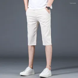 Men's Shorts Ice Shreds Loose And Comfortable Pants Classic Business Office Casual High Quality Slim Fit