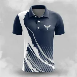 Men's T-Shirts Modieuze 3d Digitaal Bedrukte Heren Polo Met Korte Mouwen J240509