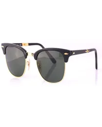 2176 Quadratmeter gefaltete Sonnenbrille Männer Frauen Mode Sonnenbrille halblos UV400 Glasslinsen Sonnenbrillen mit originalklapper PA3816354