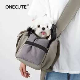 OneCut Pet Strap Shoulder Bag Dog Outdoor Travel Accessories Handväska Extern transportkorg 240509